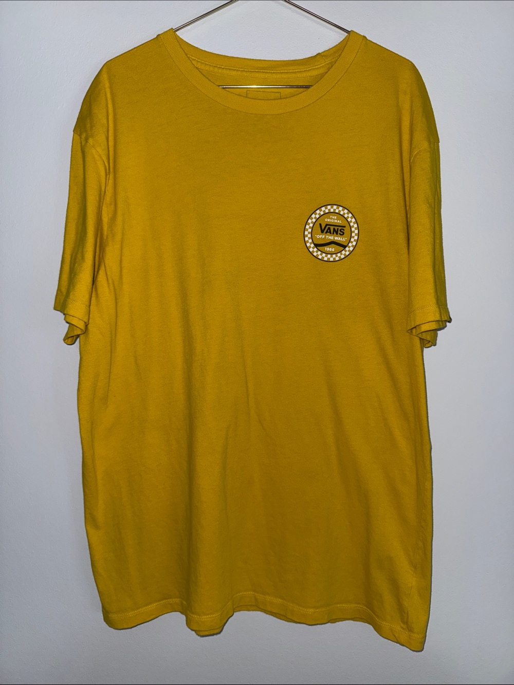Vans Men’s Mustard Yellow Short-Sleeve Logo Tee